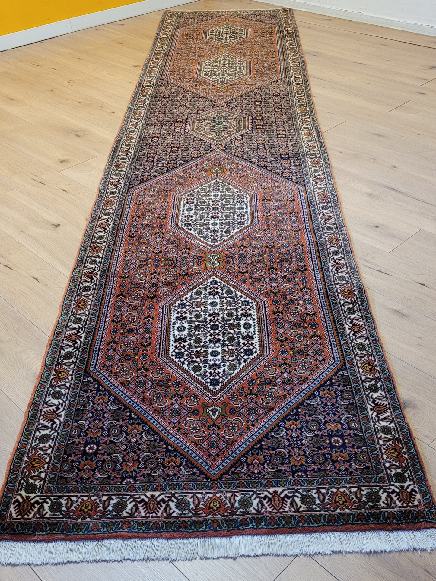 Exklusiver handgeknüpfter Bidjar-Perser Teppich aus Korkwolle