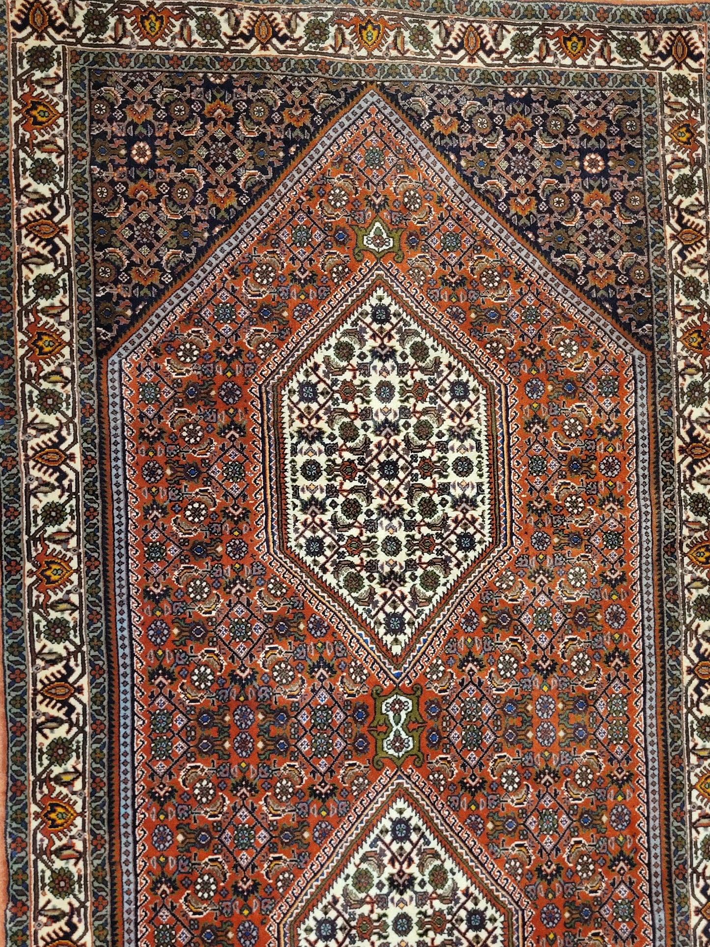 Exklusiver handgeknüpfter Bidjar-Perser Teppich aus Korkwolle