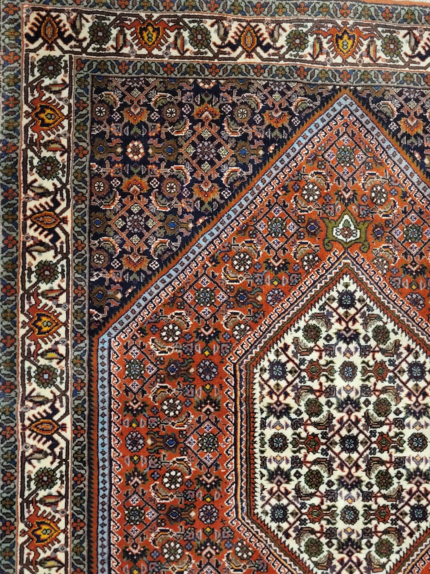 Exklusiver handgeknüpfter Bidjar-Perser Teppich aus Korkwolle