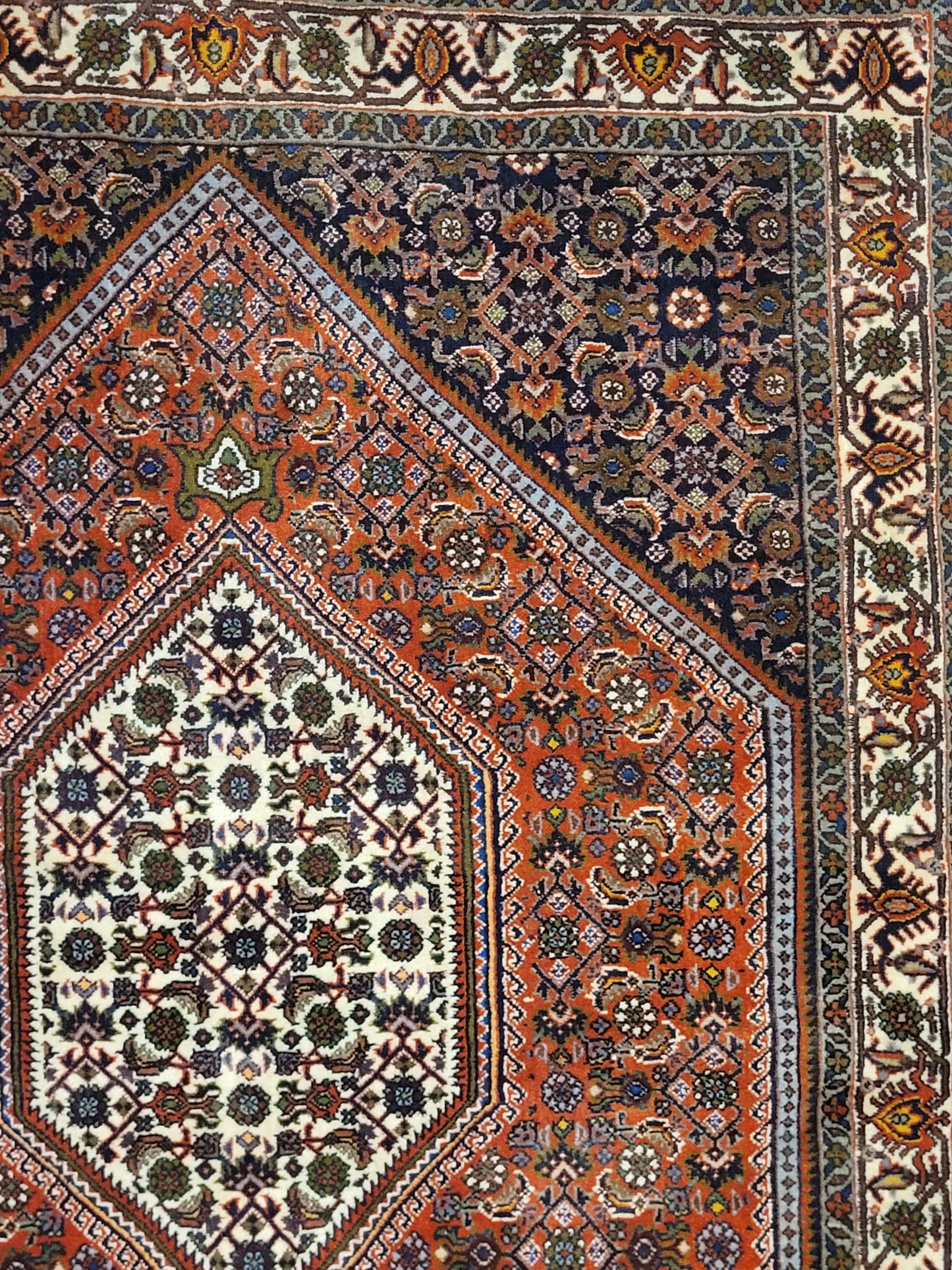 Exklusiver handgeknüpfter Bidjar-Perser Teppich aus Korkwolle