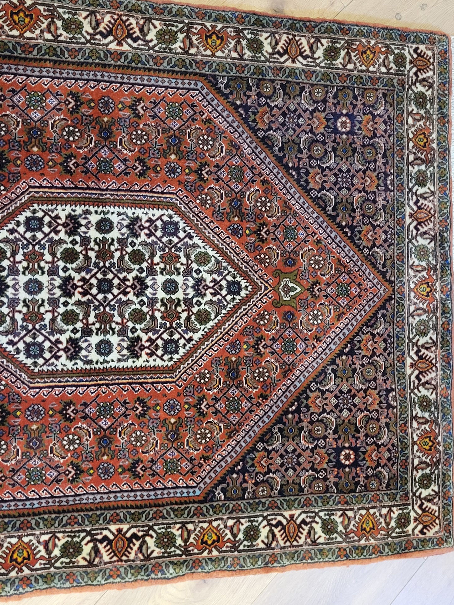 Exklusiver handgeknüpfter Bidjar-Perser Teppich aus Korkwolle