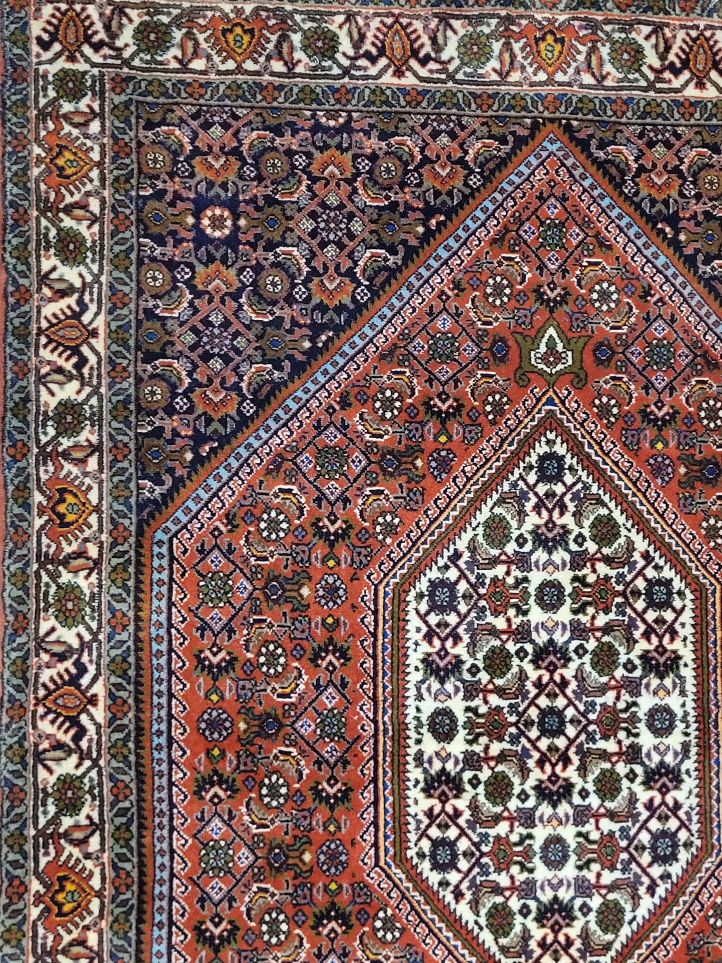 Exklusiver handgeknüpfter Bidjar-Perser Teppich aus Korkwolle