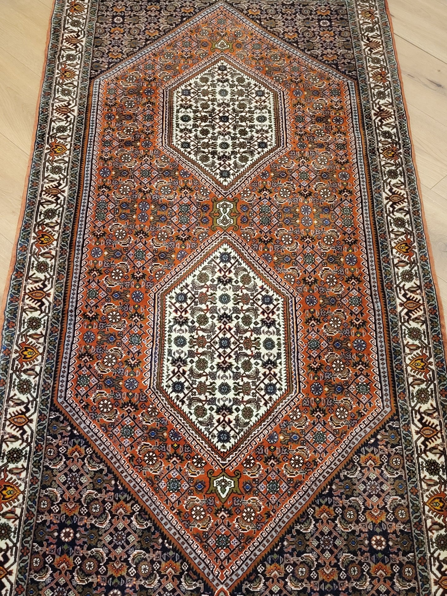 Exklusiver handgeknüpfter Bidjar-Perser Teppich aus Korkwolle