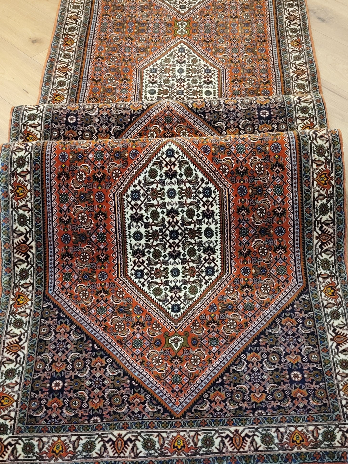 Exklusiver handgeknüpfter Bidjar-Perser Teppich aus Korkwolle