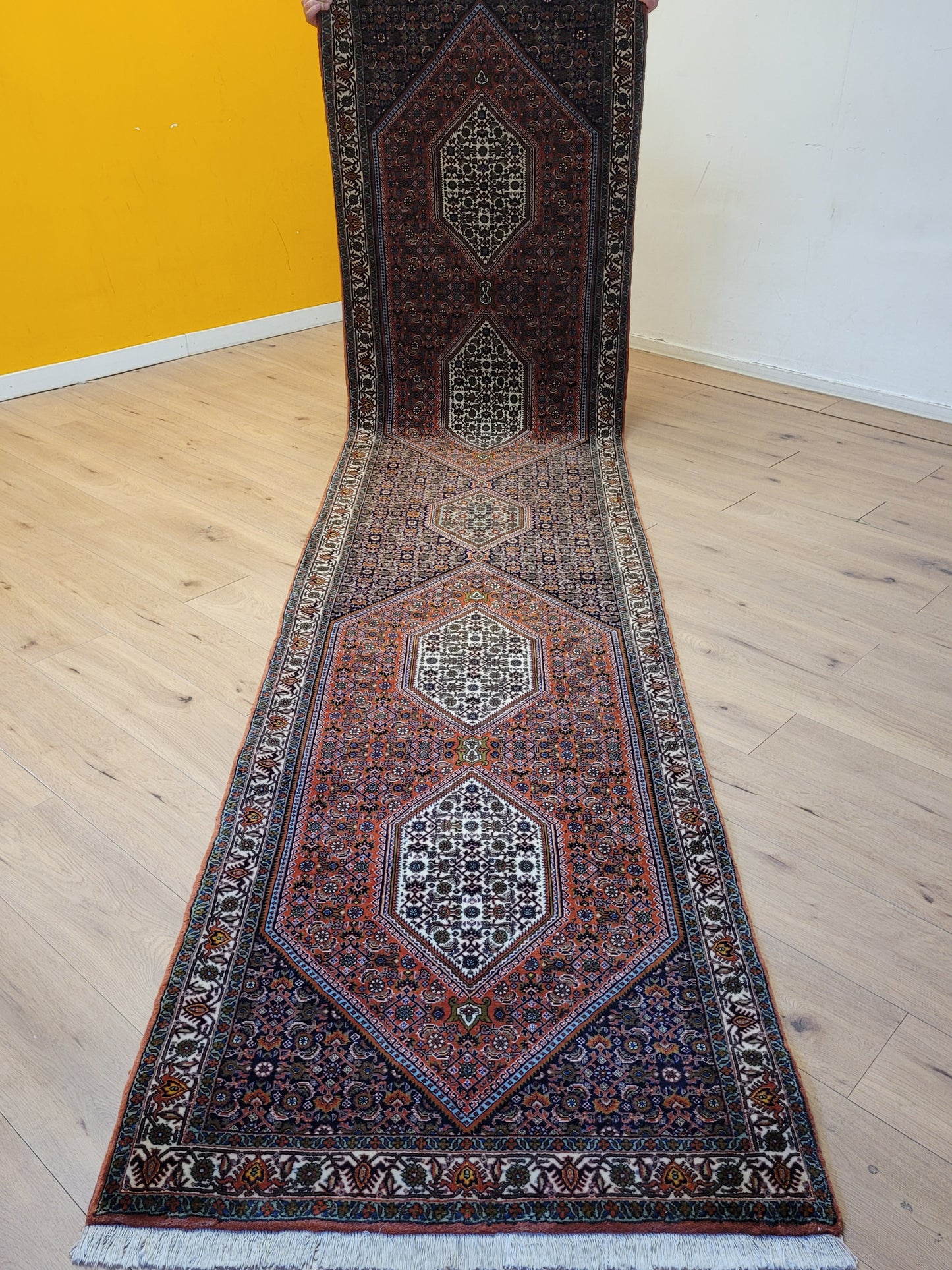 Exklusiver handgeknüpfter Bidjar-Perser Teppich aus Korkwolle