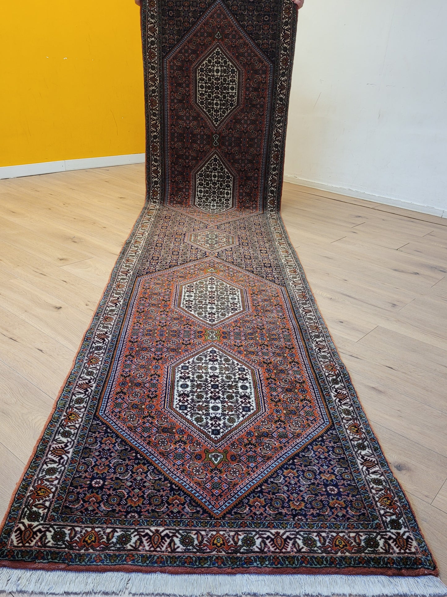 Exklusiver handgeknüpfter Bidjar-Perser Teppich aus Korkwolle