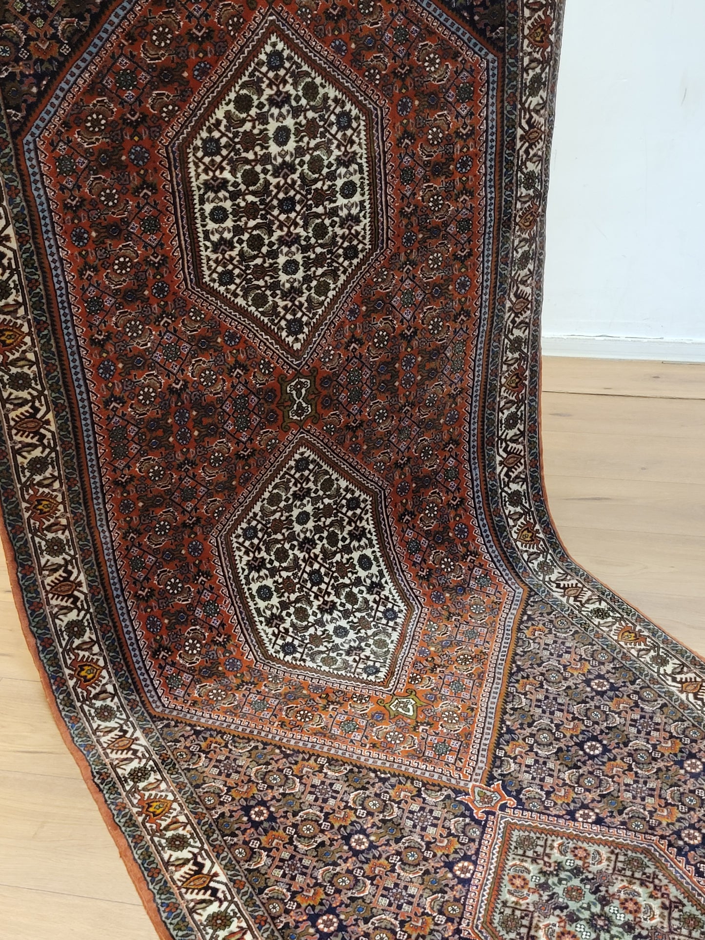 Exklusiver handgeknüpfter Bidjar-Perser Teppich aus Korkwolle