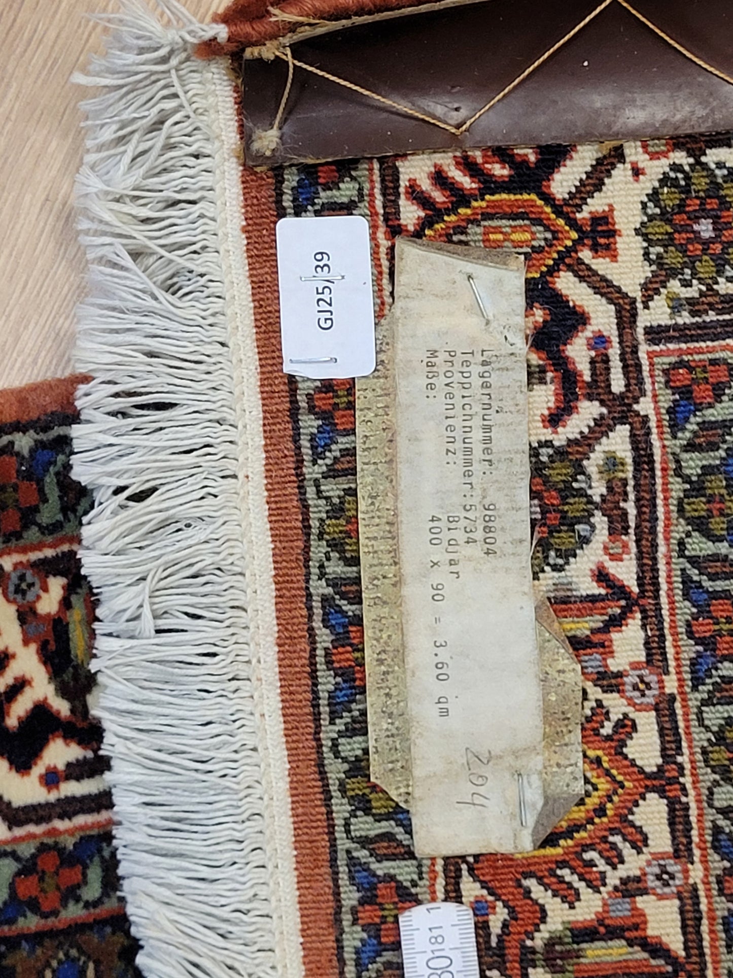 Exklusiver handgeknüpfter Bidjar-Perser Teppich aus Korkwolle