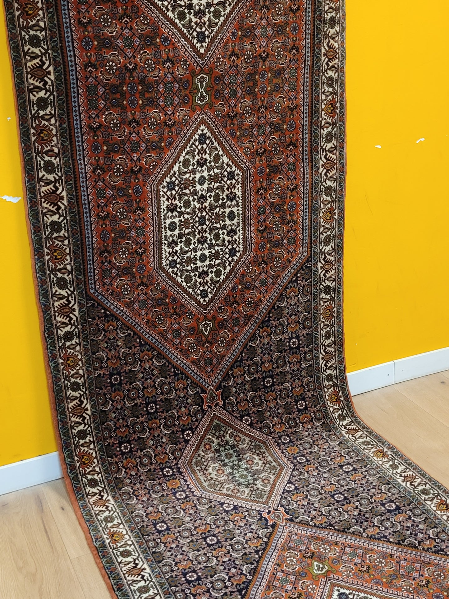 Exklusiver handgeknüpfter Bidjar-Perser Teppich aus Korkwolle