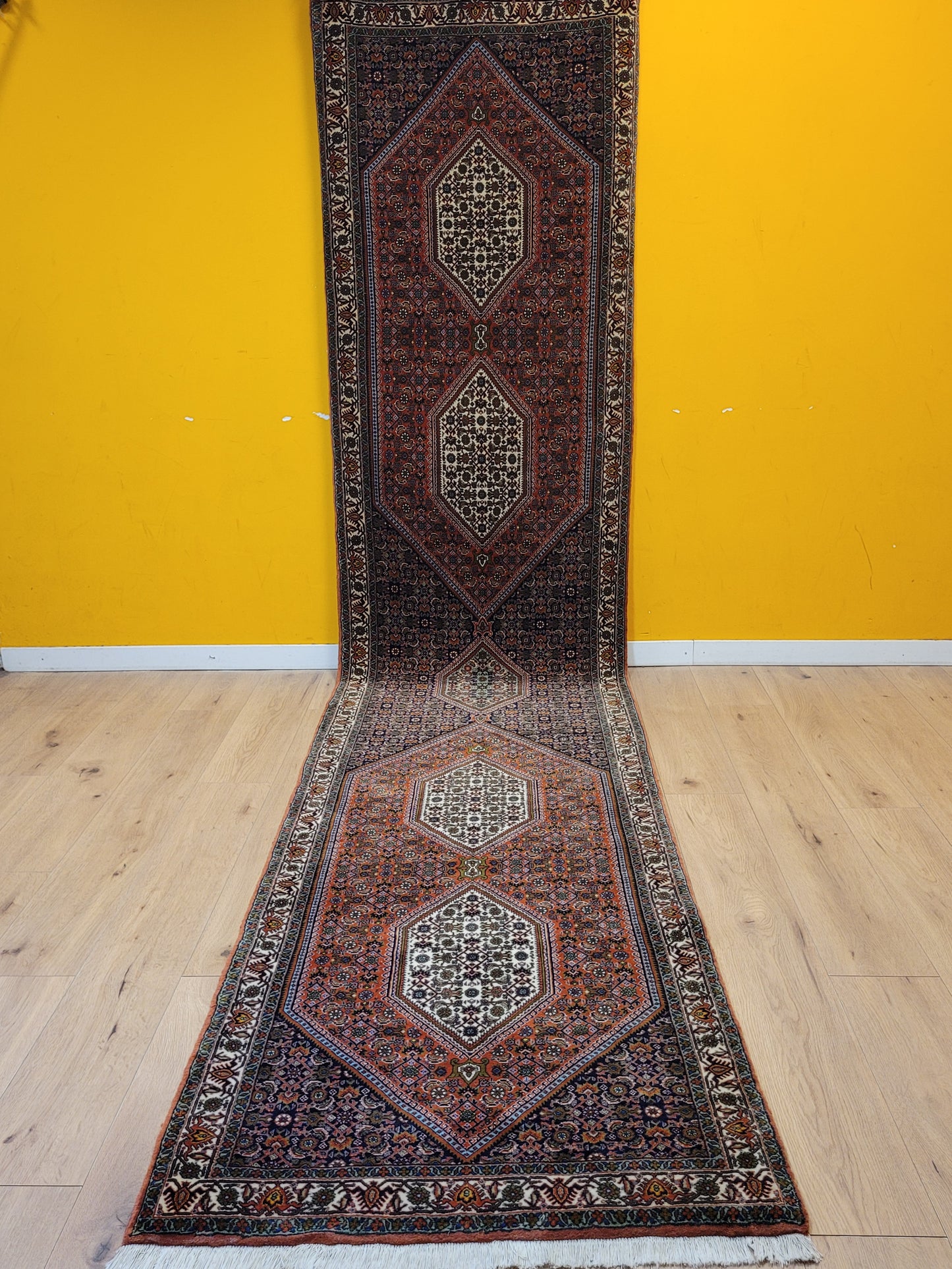 Exklusiver handgeknüpfter Bidjar-Perser Teppich aus Korkwolle