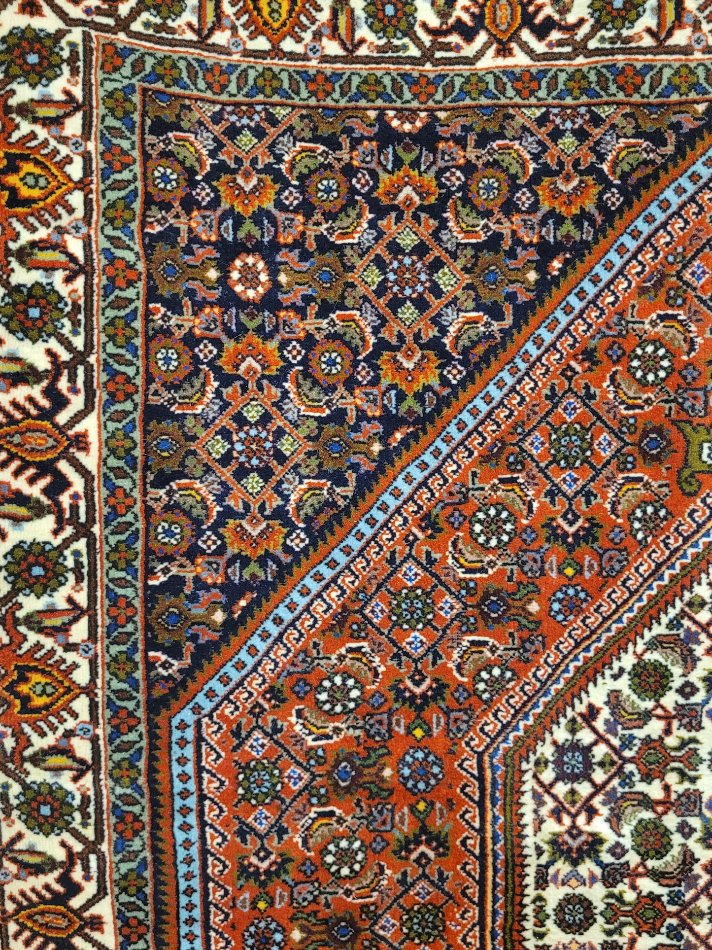 Exklusiver handgeknüpfter Bidjar-Perser Teppich aus Korkwolle