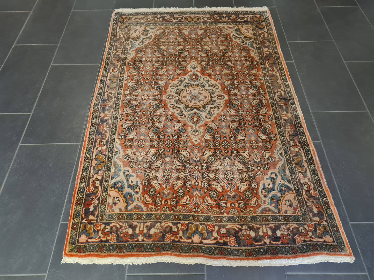 Perserteppich Orientteppich Handgeknüpfter Teppich Bidjar 180x115cm