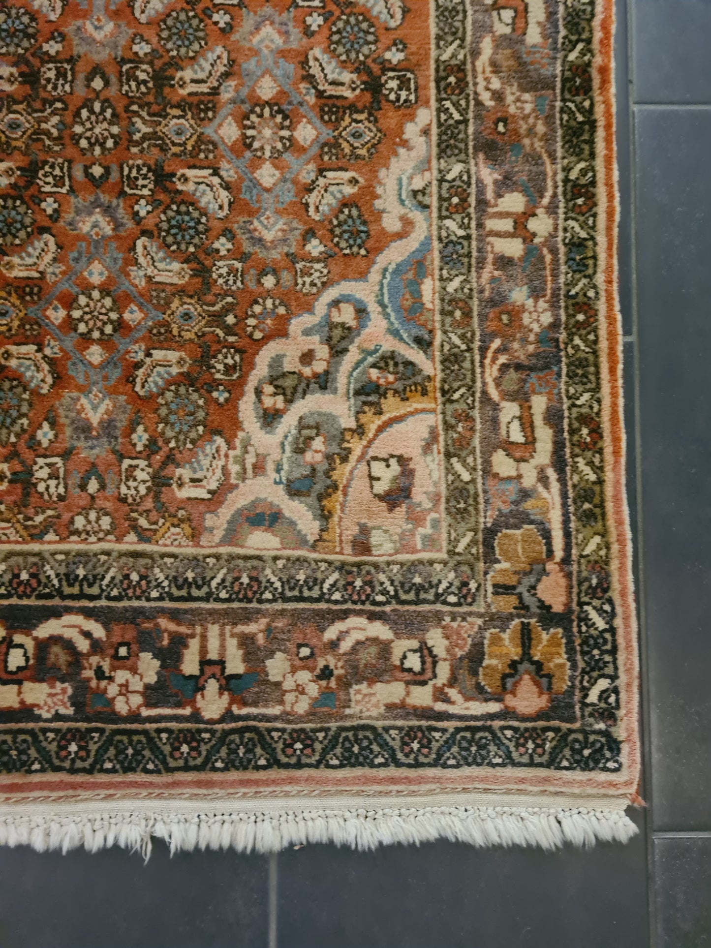 Perserteppich Orientteppich Handgeknüpfter Teppich Bidjar 180x115cm