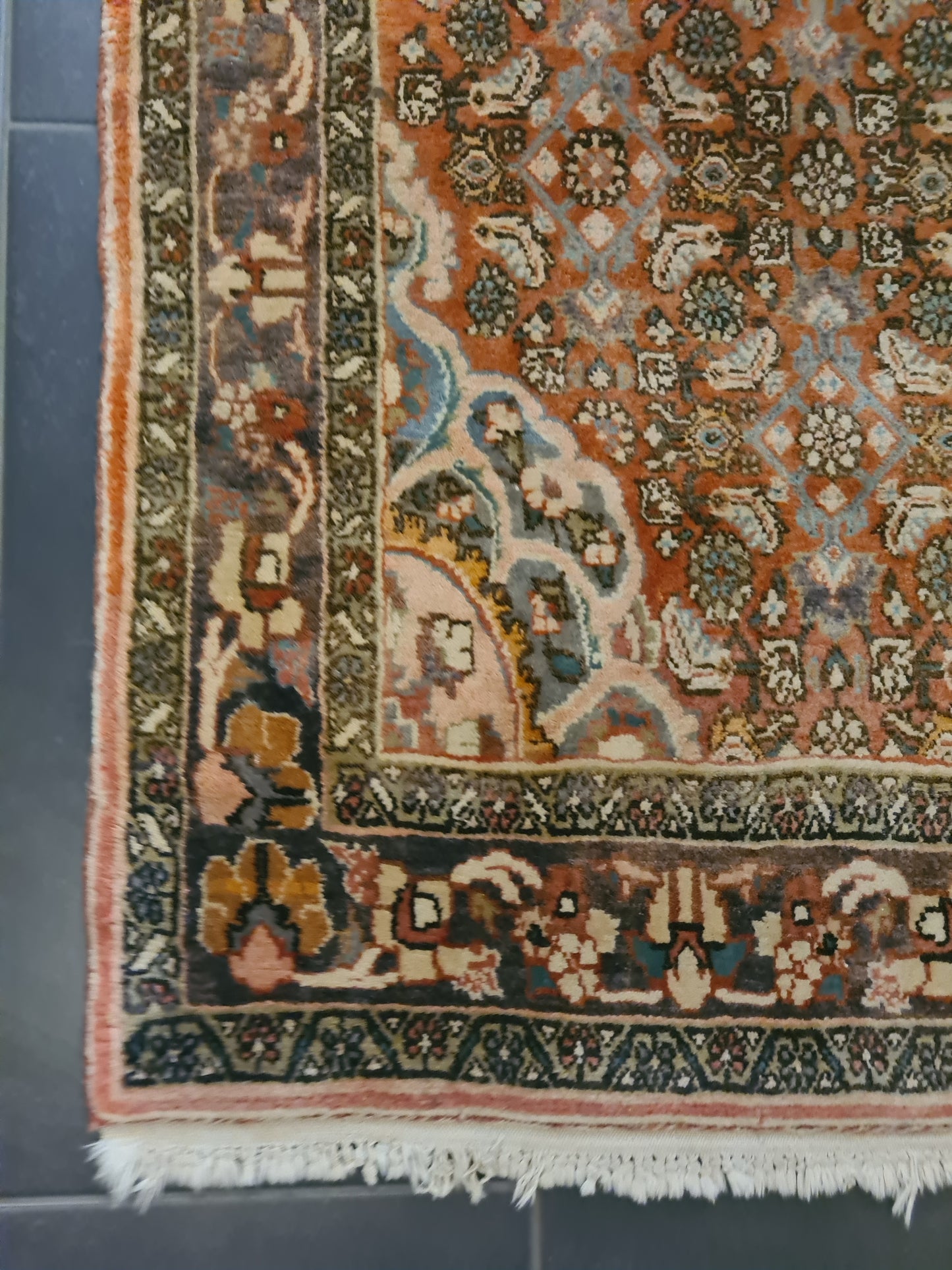 Perserteppich Orientteppich Handgeknüpfter Teppich Bidjar 180x115cm