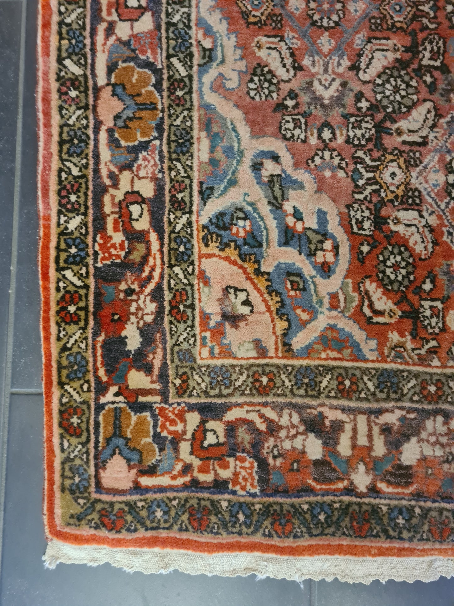 Perserteppich Orientteppich Handgeknüpfter Teppich Bidjar 180x115cm