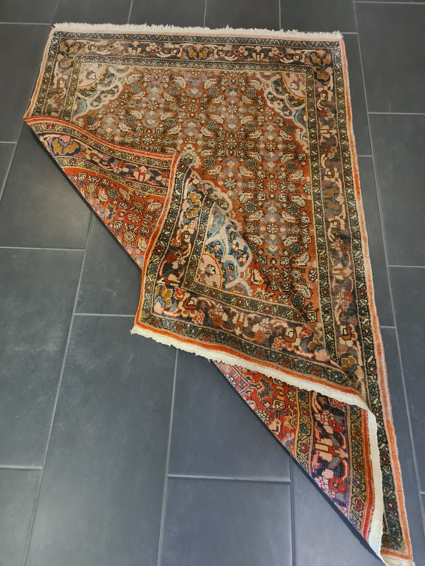 Perserteppich Orientteppich Handgeknüpfter Teppich Bidjar 180x115cm