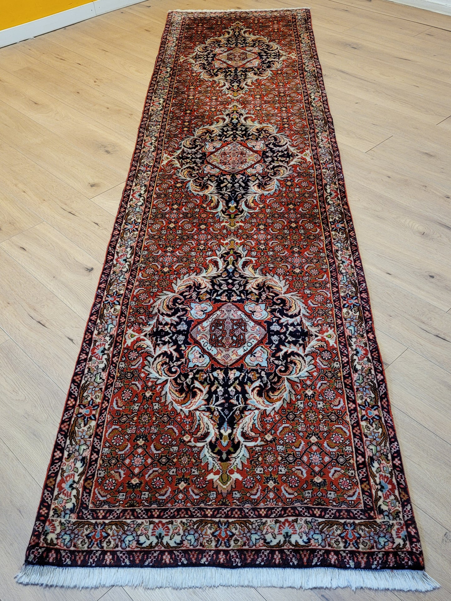 Handgeknüpfter Bidjar-Perser Teppich aus Korkwolle – Traditionelles Muster