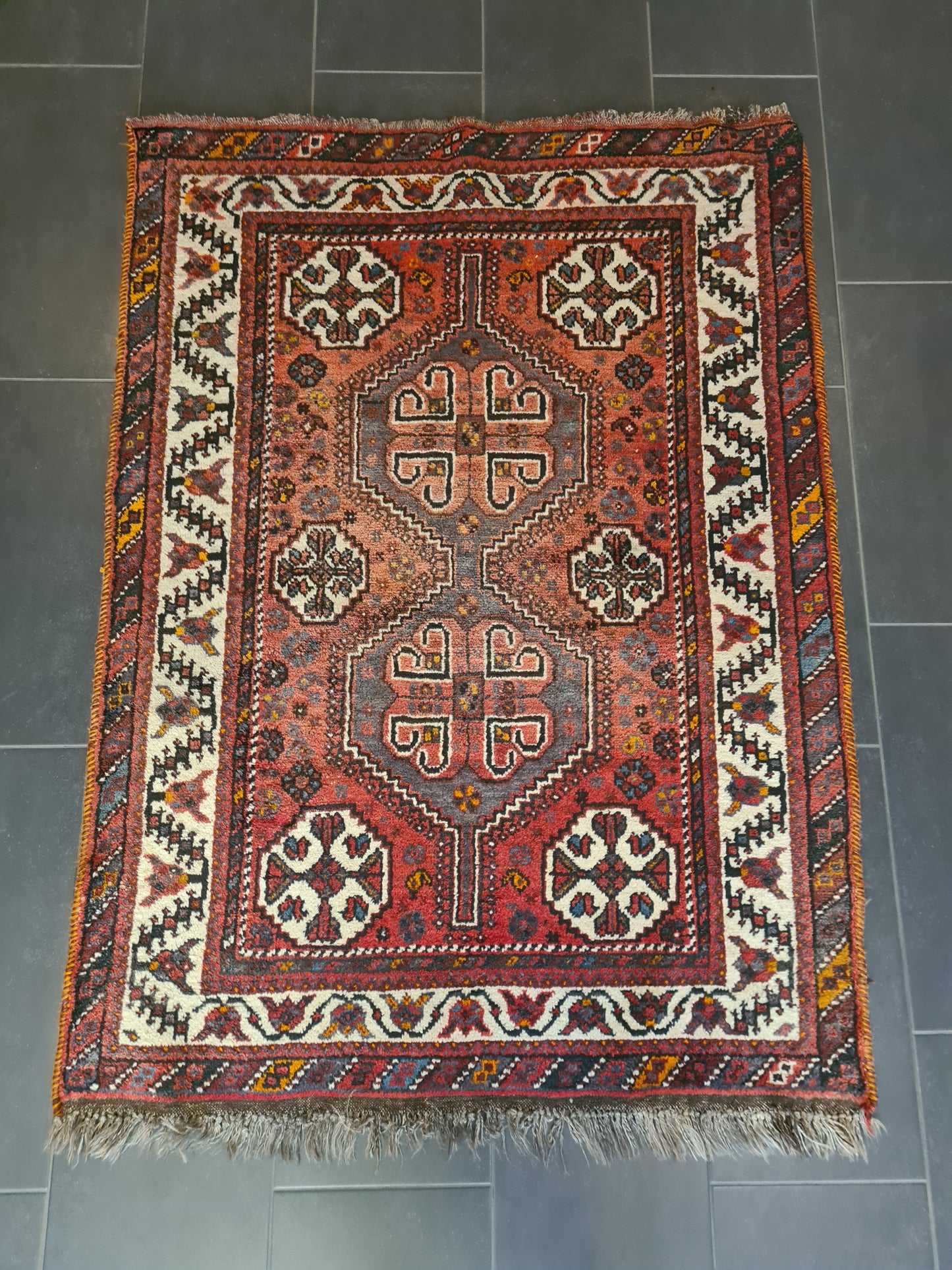 Perserteppich Orientteppich Handgeknüpfter Teppich Shriraz 165x120cm