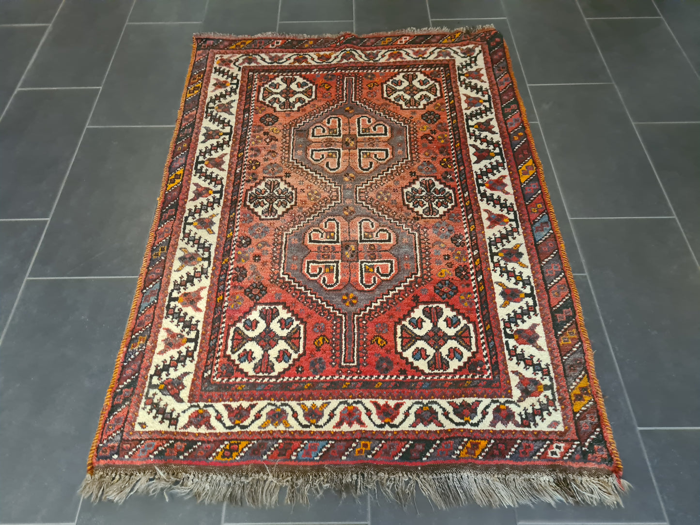 Perserteppich Orientteppich Handgeknüpfter Teppich Shriraz 165x120cm