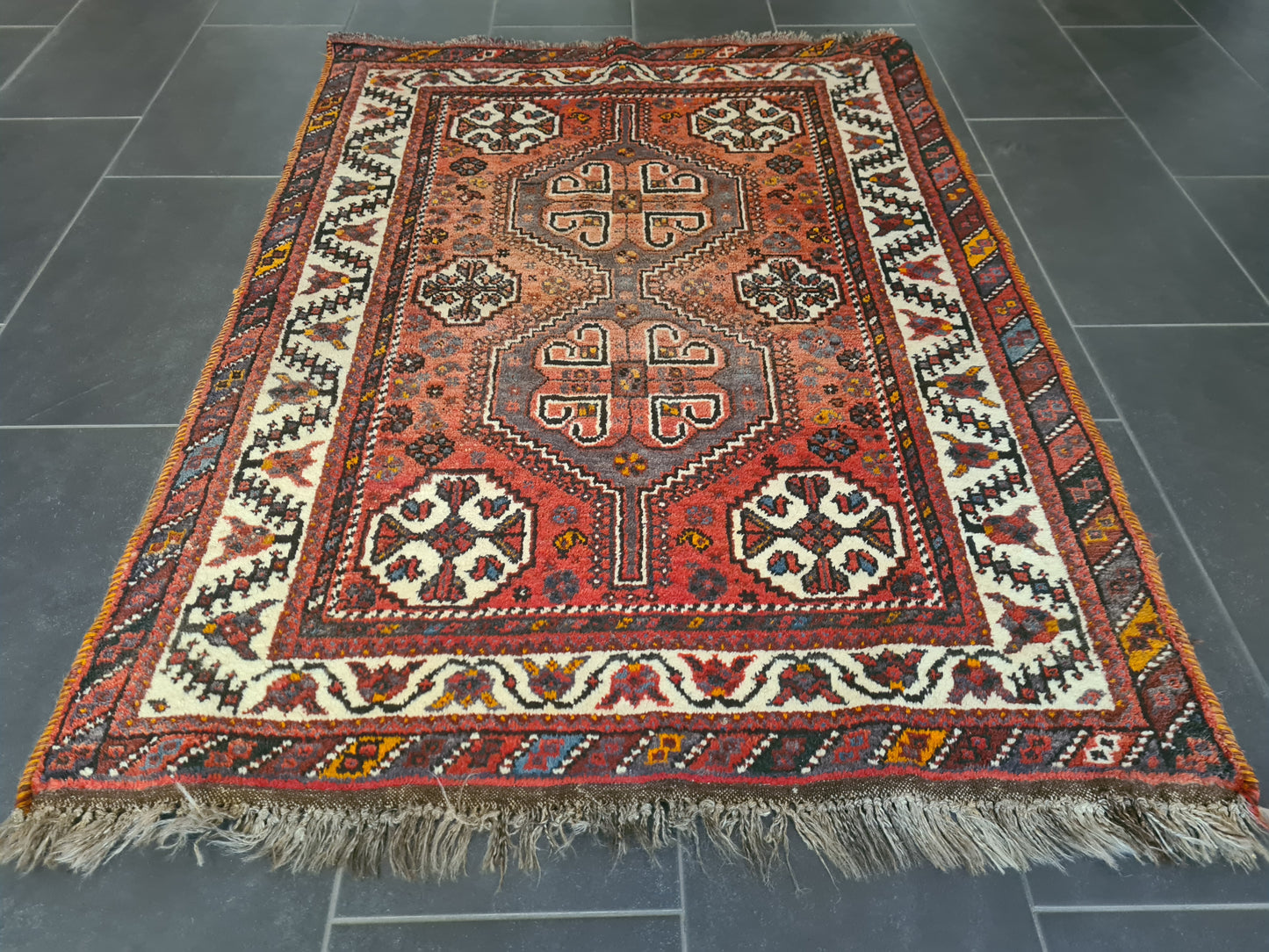 Perserteppich Orientteppich Handgeknüpfter Teppich Shriraz 165x120cm