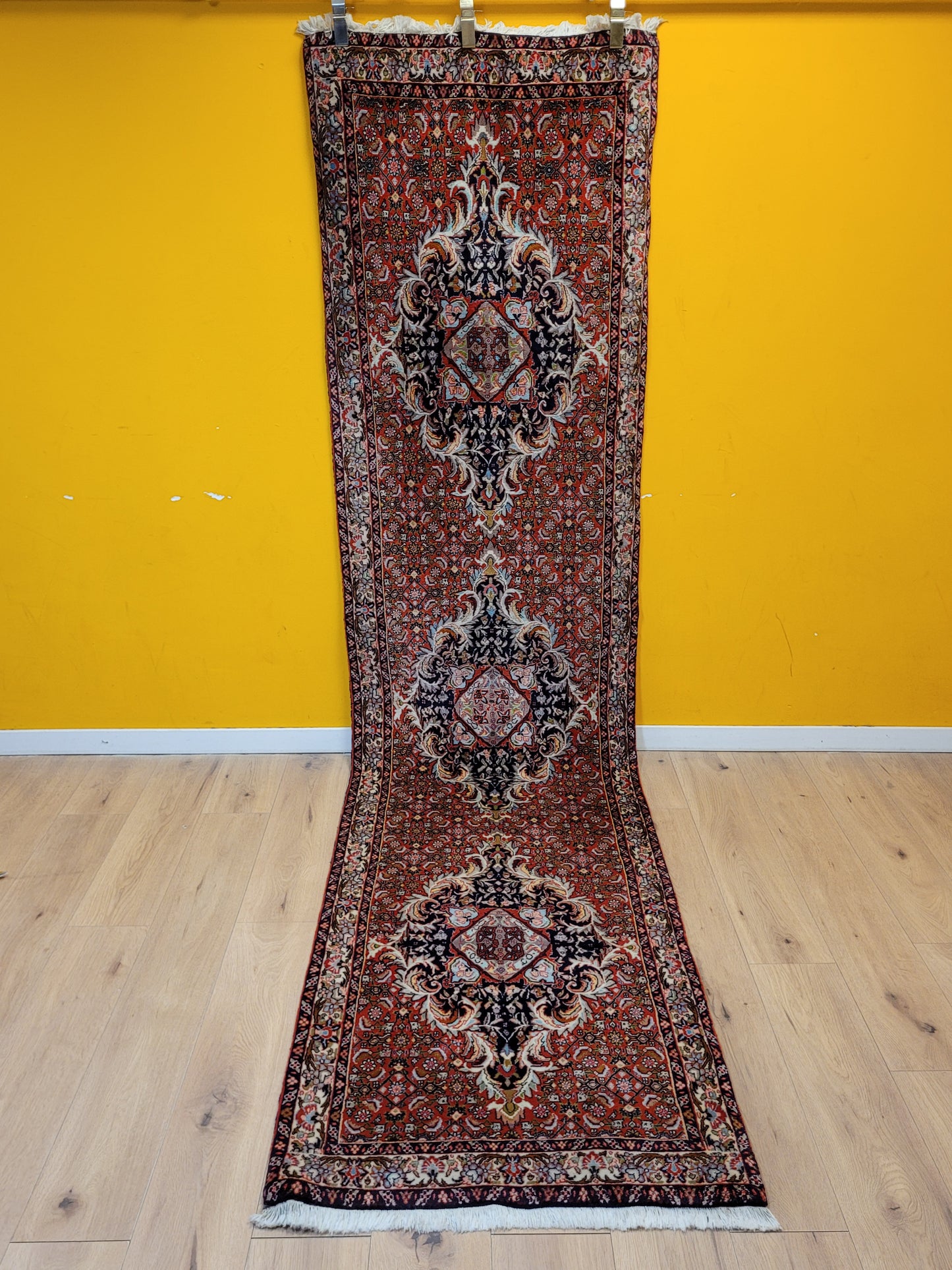 Handgeknüpfter Bidjar-Perser Teppich aus Korkwolle – Traditionelles Muster