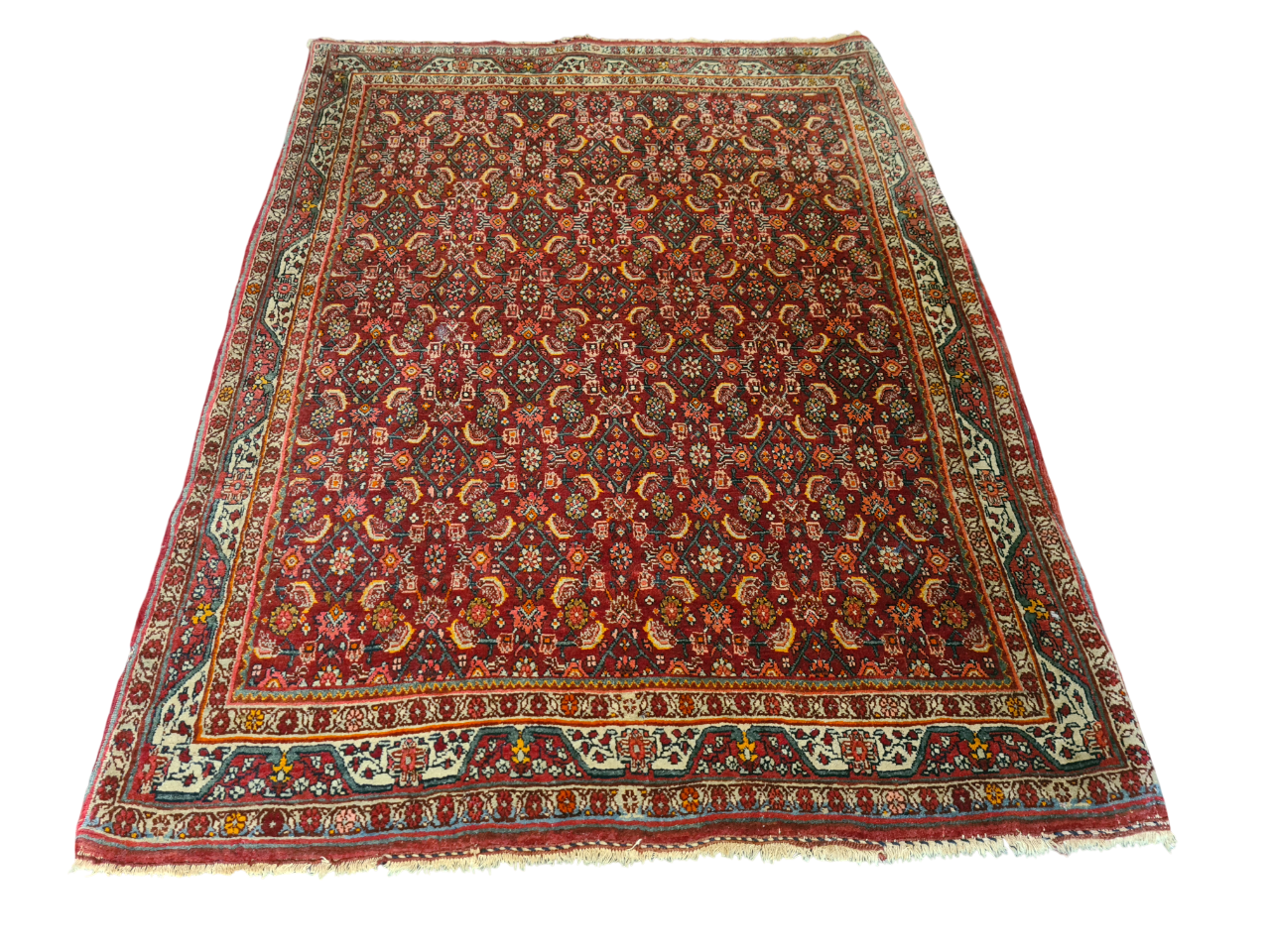 Perserteppich Orientteppich Handgeknüpfter Teppich Bidjar 165x115cm