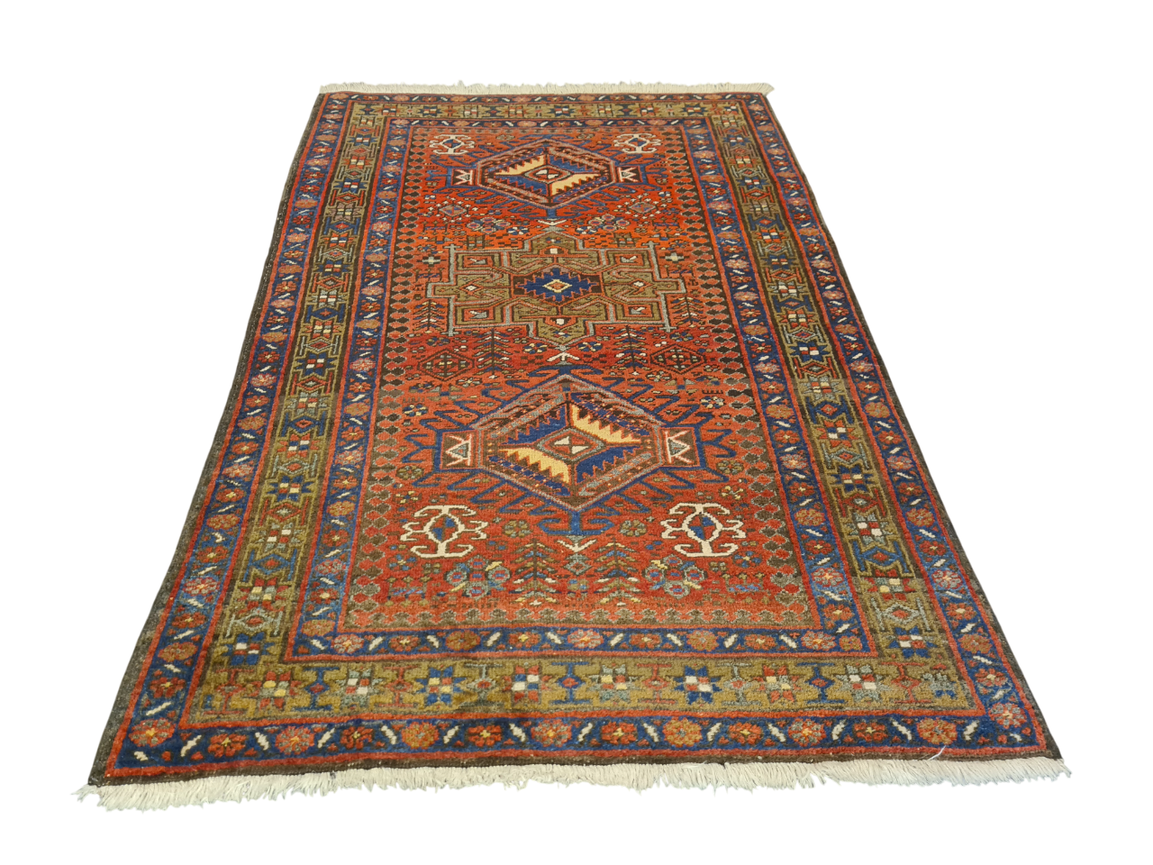 Perserteppich Orientteppich Handgeknüpfter Teppich Heris 145x95cm