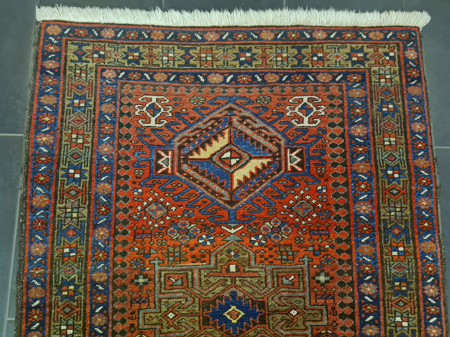 Perserteppich Orientteppich Handgeknüpfter Teppich Heris 145x95cm