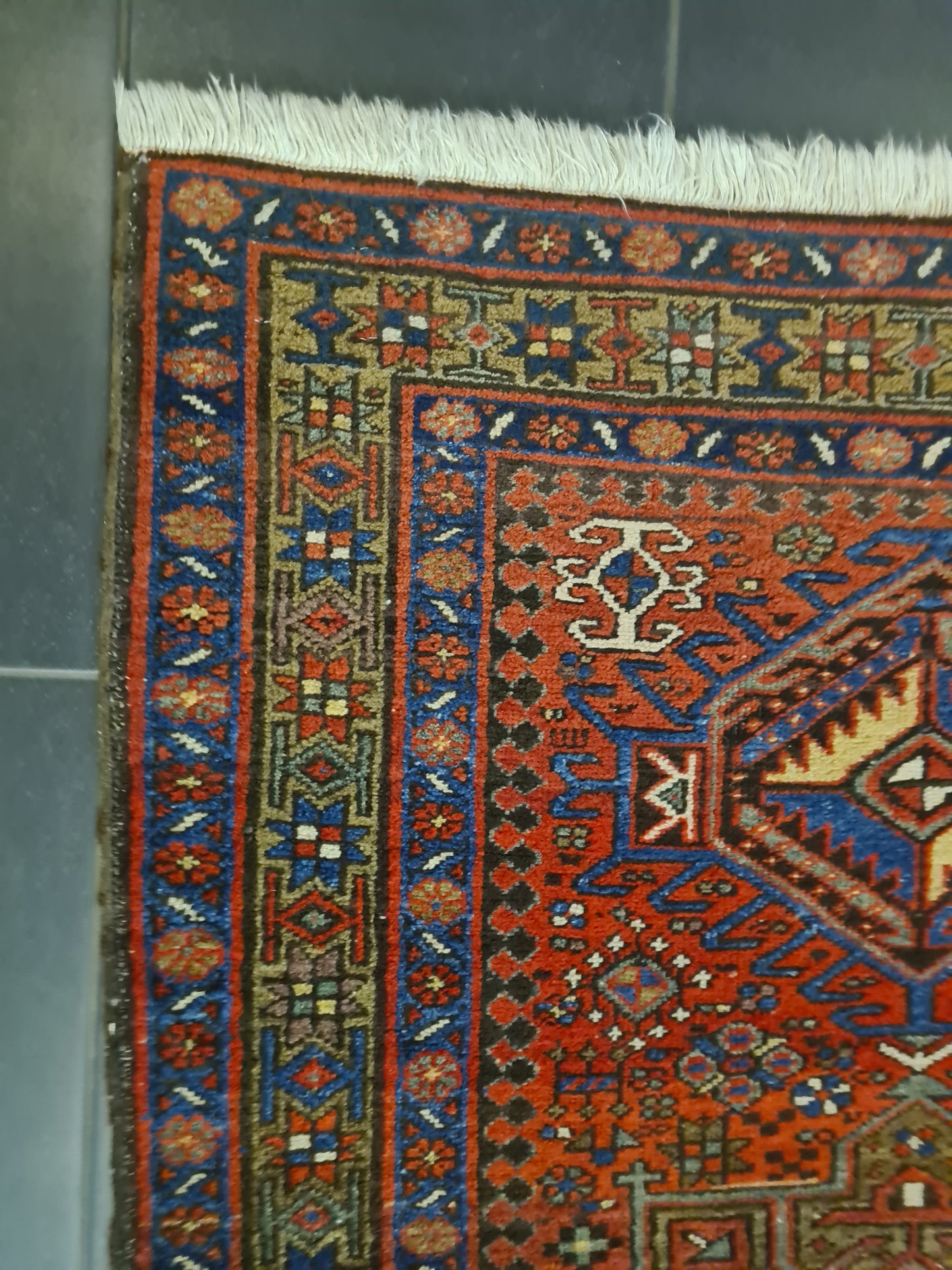 Perserteppich Orientteppich Handgeknüpfter Teppich Heris 145x95cm