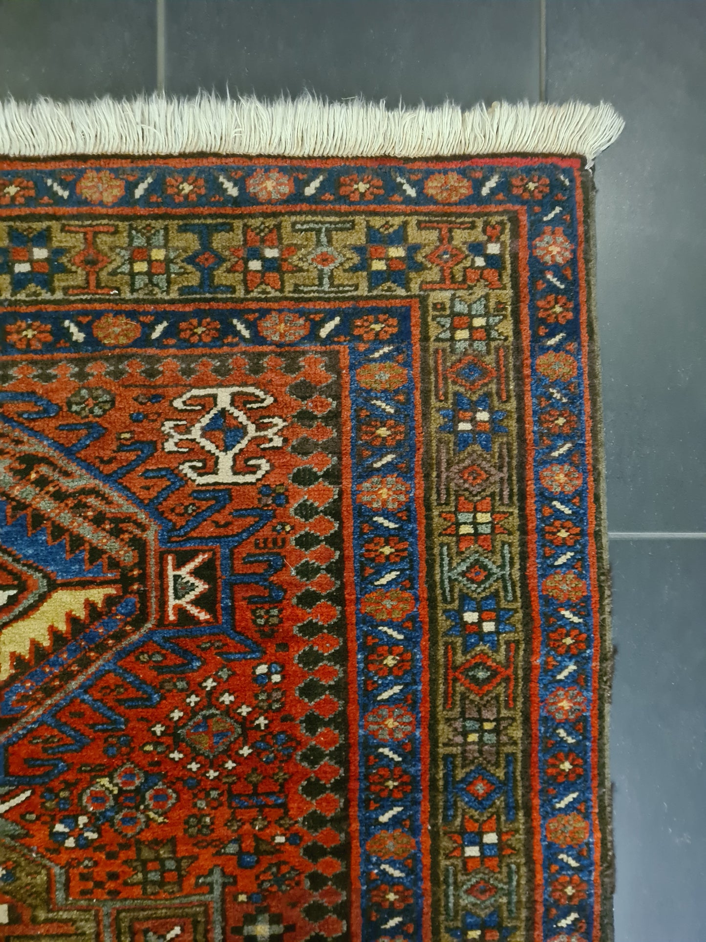 Perserteppich Orientteppich Handgeknüpfter Teppich Heris 145x95cm