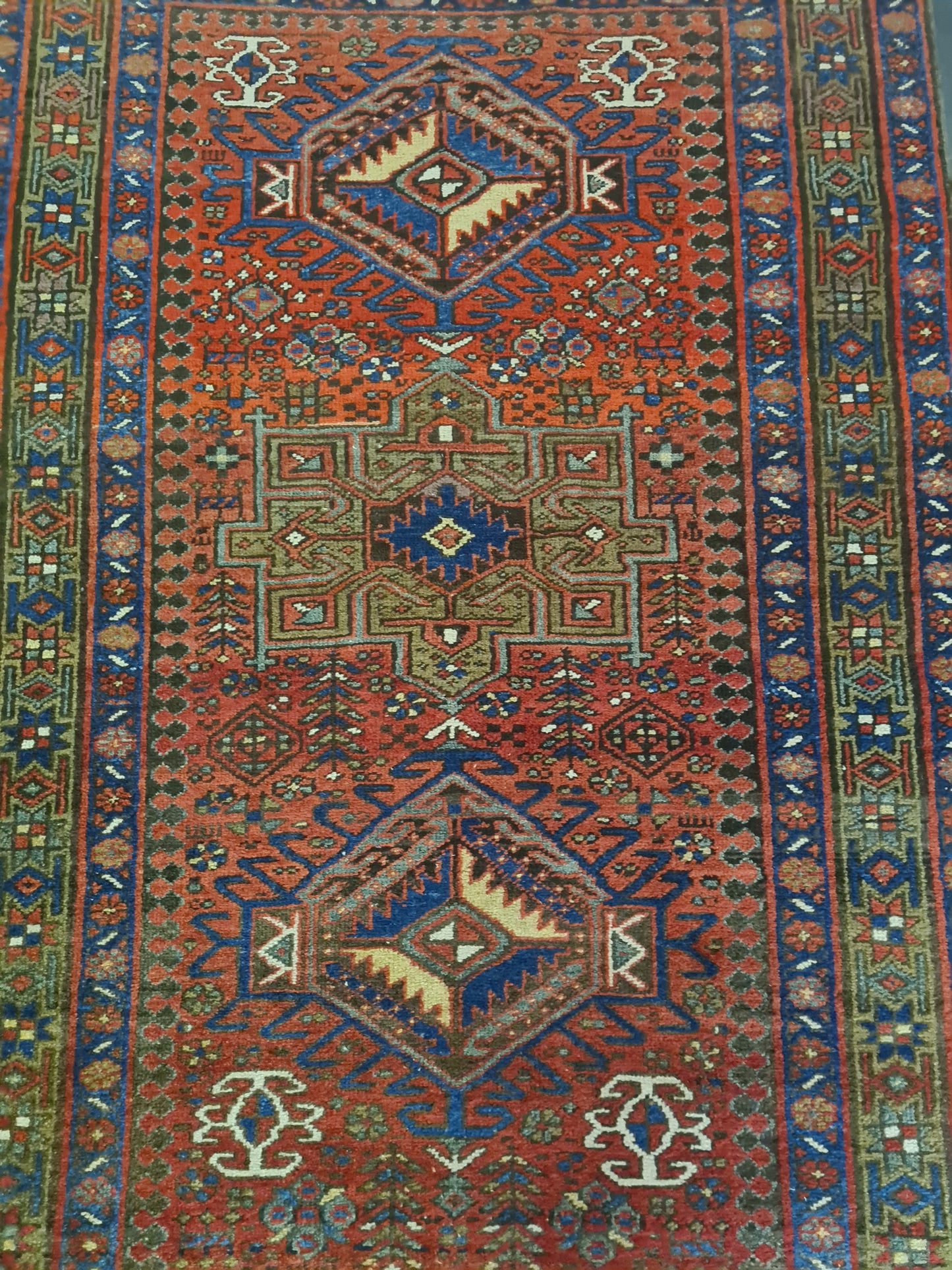 Perserteppich Orientteppich Handgeknüpfter Teppich Heris 145x95cm