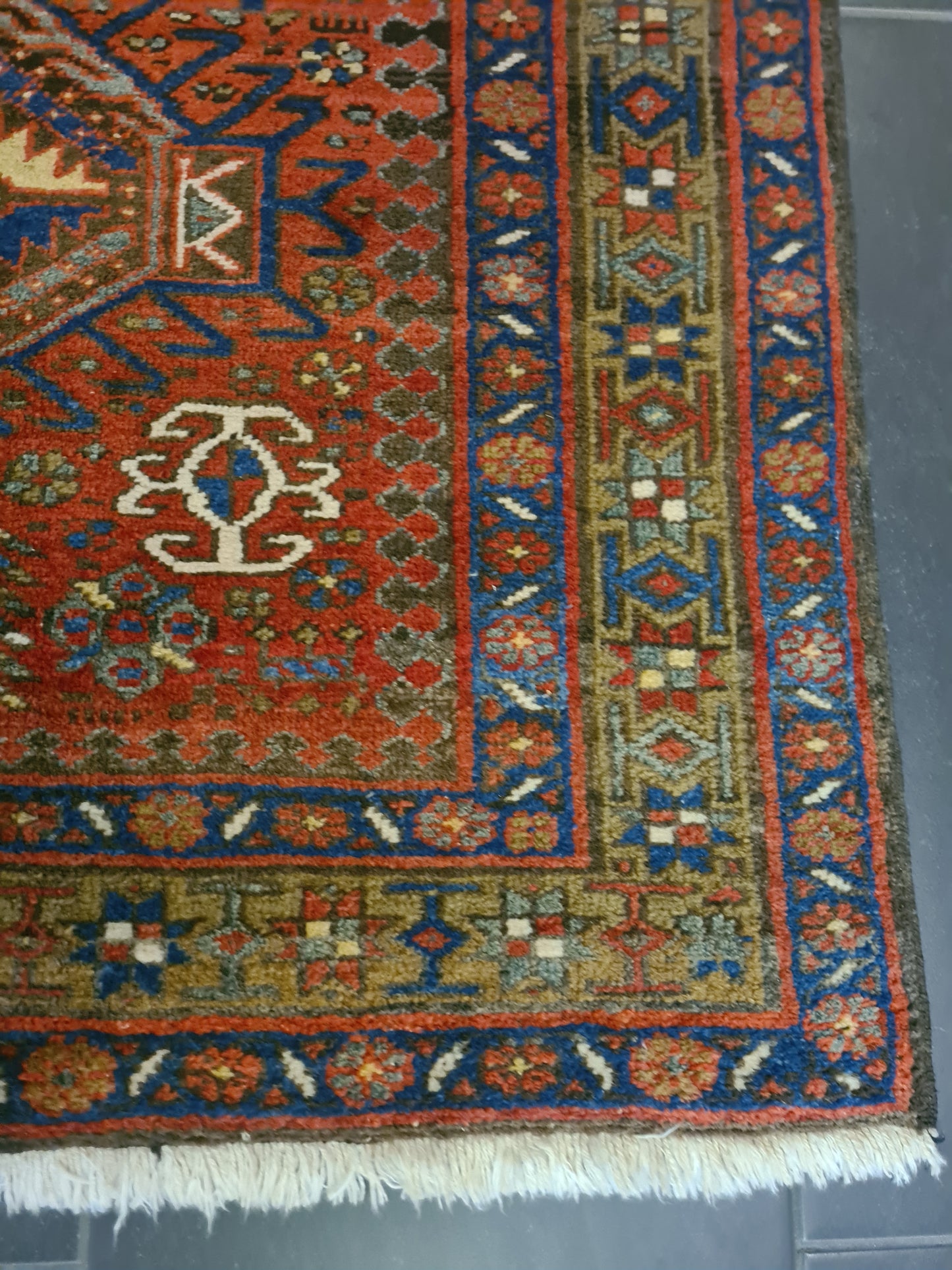 Perserteppich Orientteppich Handgeknüpfter Teppich Heris 145x95cm