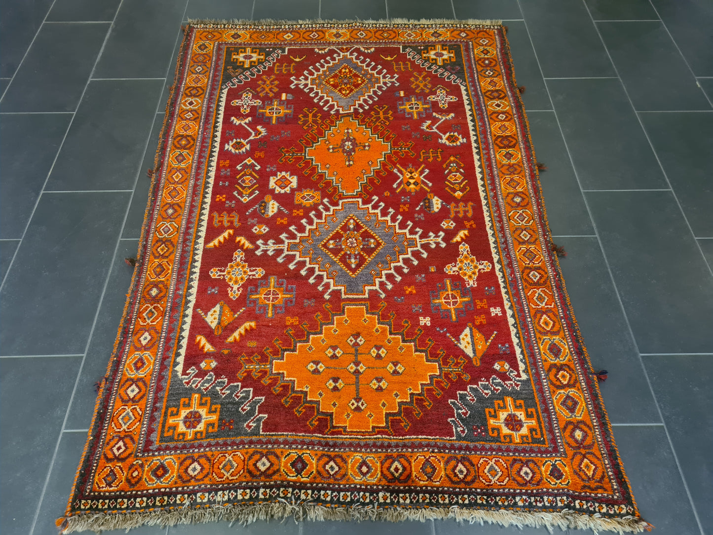 Perserteppich Orientteppich Handgeknüpfter Teppich Shiraz 200x130cm