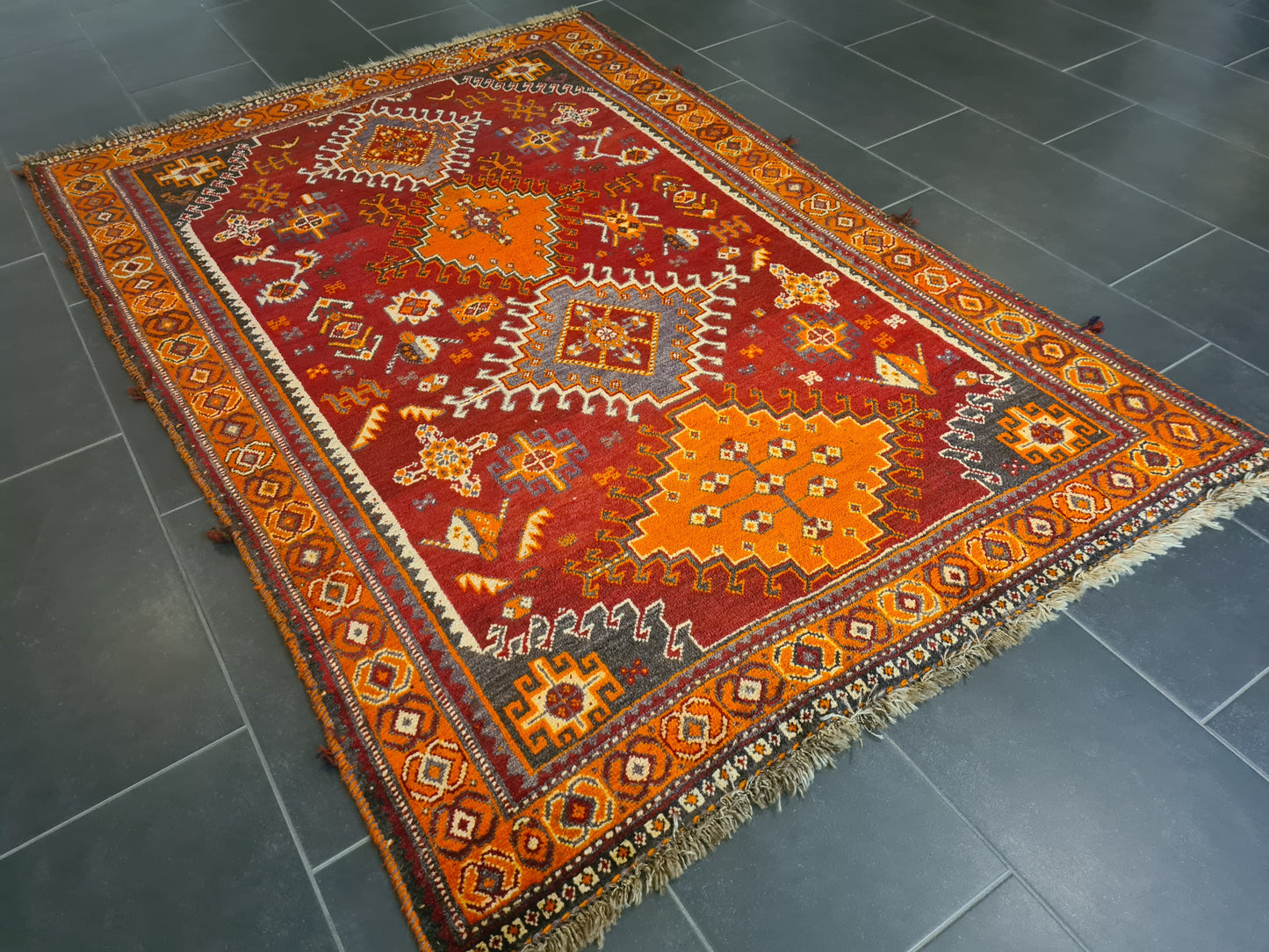 Perserteppich Orientteppich Handgeknüpfter Teppich Shiraz 200x130cm