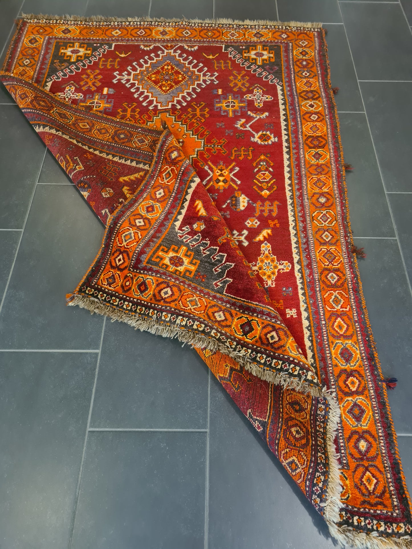 Perserteppich Orientteppich Handgeknüpfter Teppich Shiraz 200x130cm