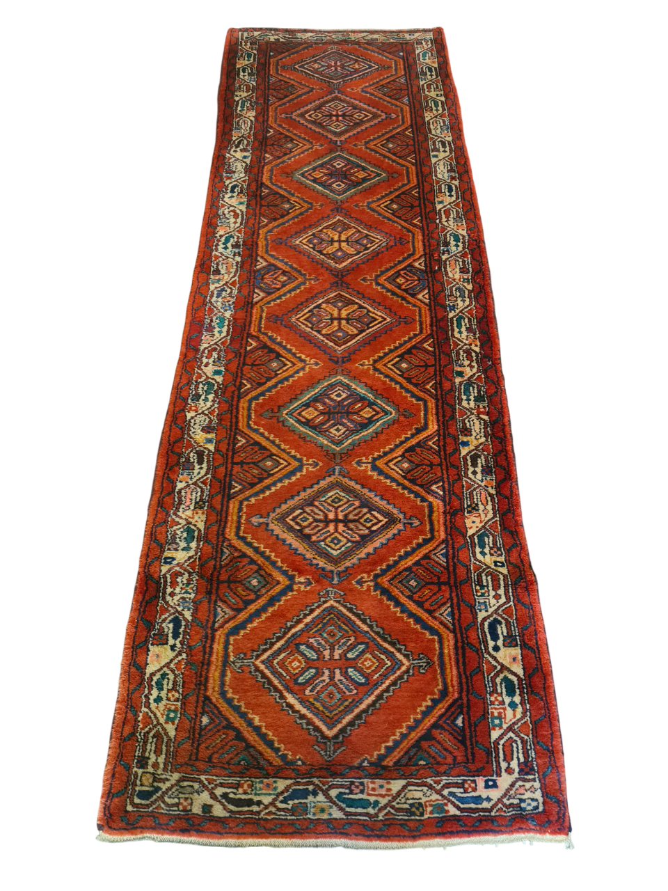 Perserteppich Orientteppich Handgeknüpfter Teppich Malaya 300x95cm