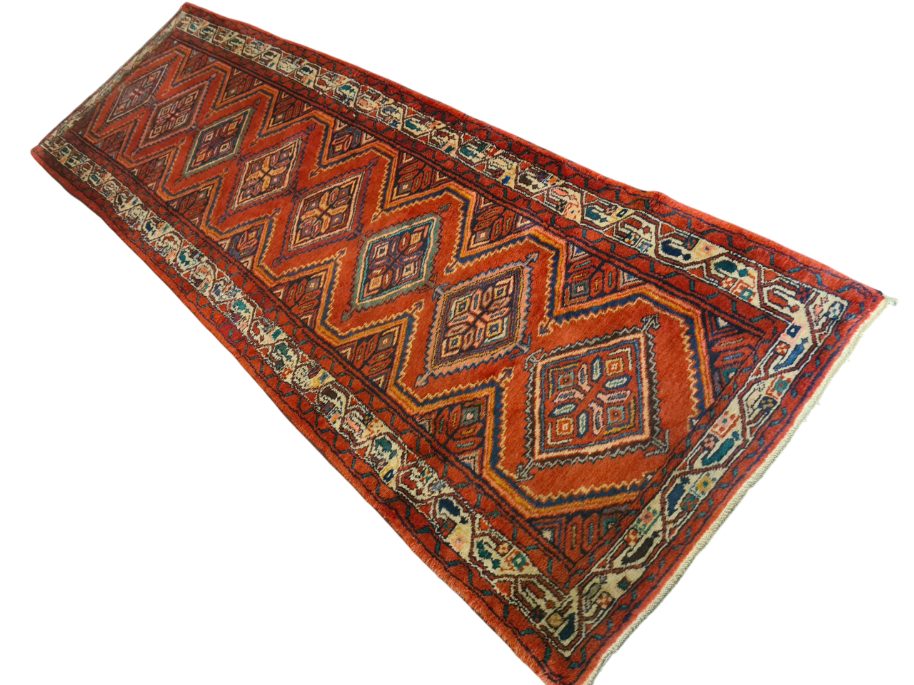 Perserteppich Orientteppich Handgeknüpfter Teppich Malaya 300x95cm