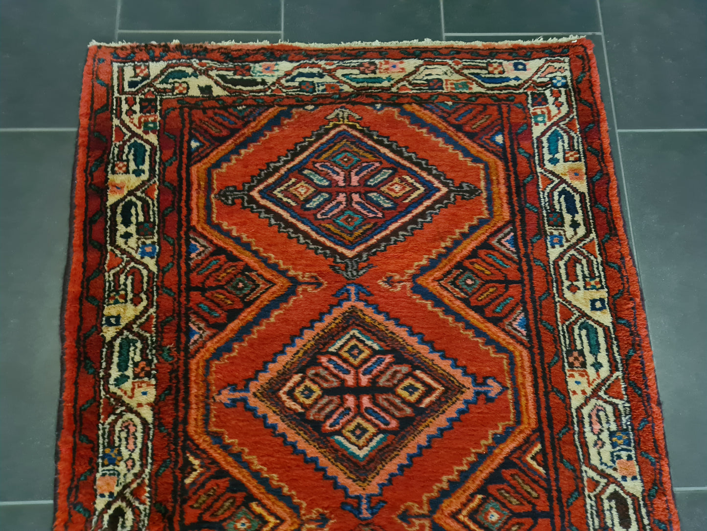 Perserteppich Orientteppich Handgeknüpfter Teppich Malaya 300x95cm