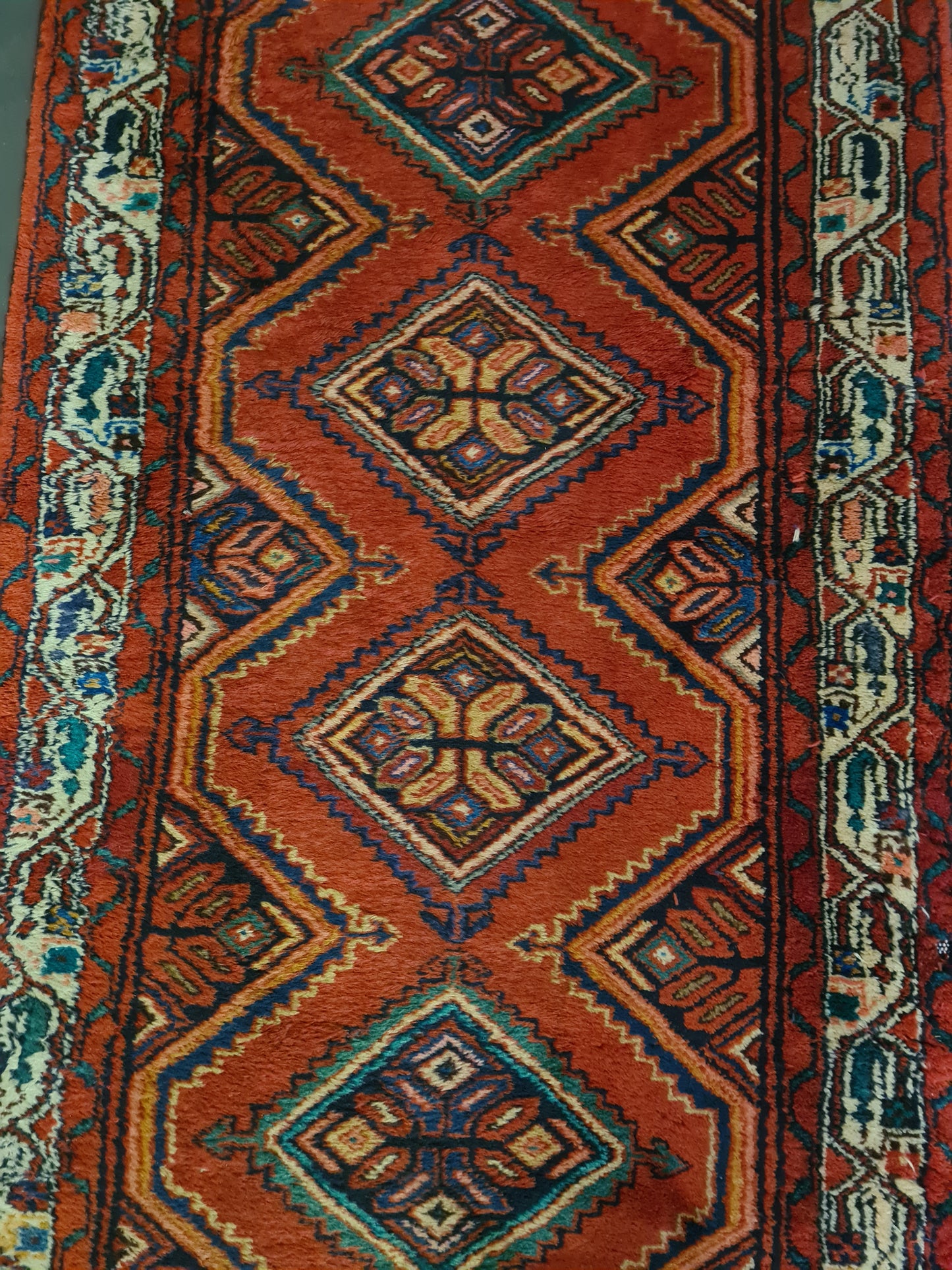Perserteppich Orientteppich Handgeknüpfter Teppich Malaya 300x95cm