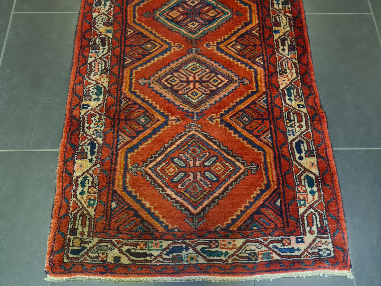 Perserteppich Orientteppich Handgeknüpfter Teppich Malaya 300x95cm