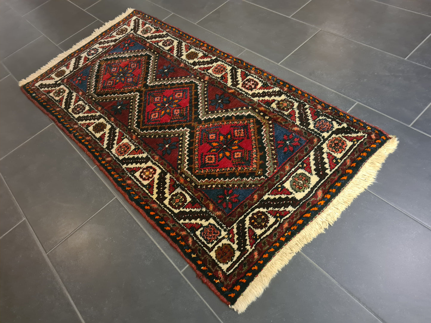Perserteppich Orientteppich Handgeknüpfter Teppich Bachtiar 170x80cm