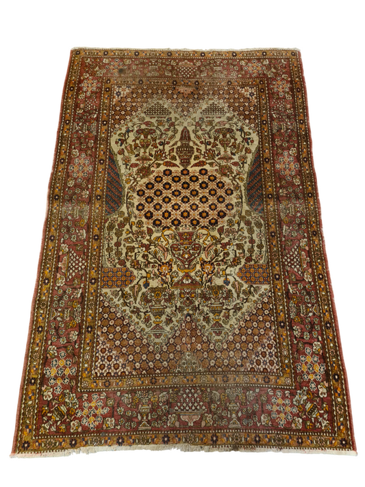 Perserteppich Orientteppich Handgeknüpfter Teppich Isfahan 220x140cm