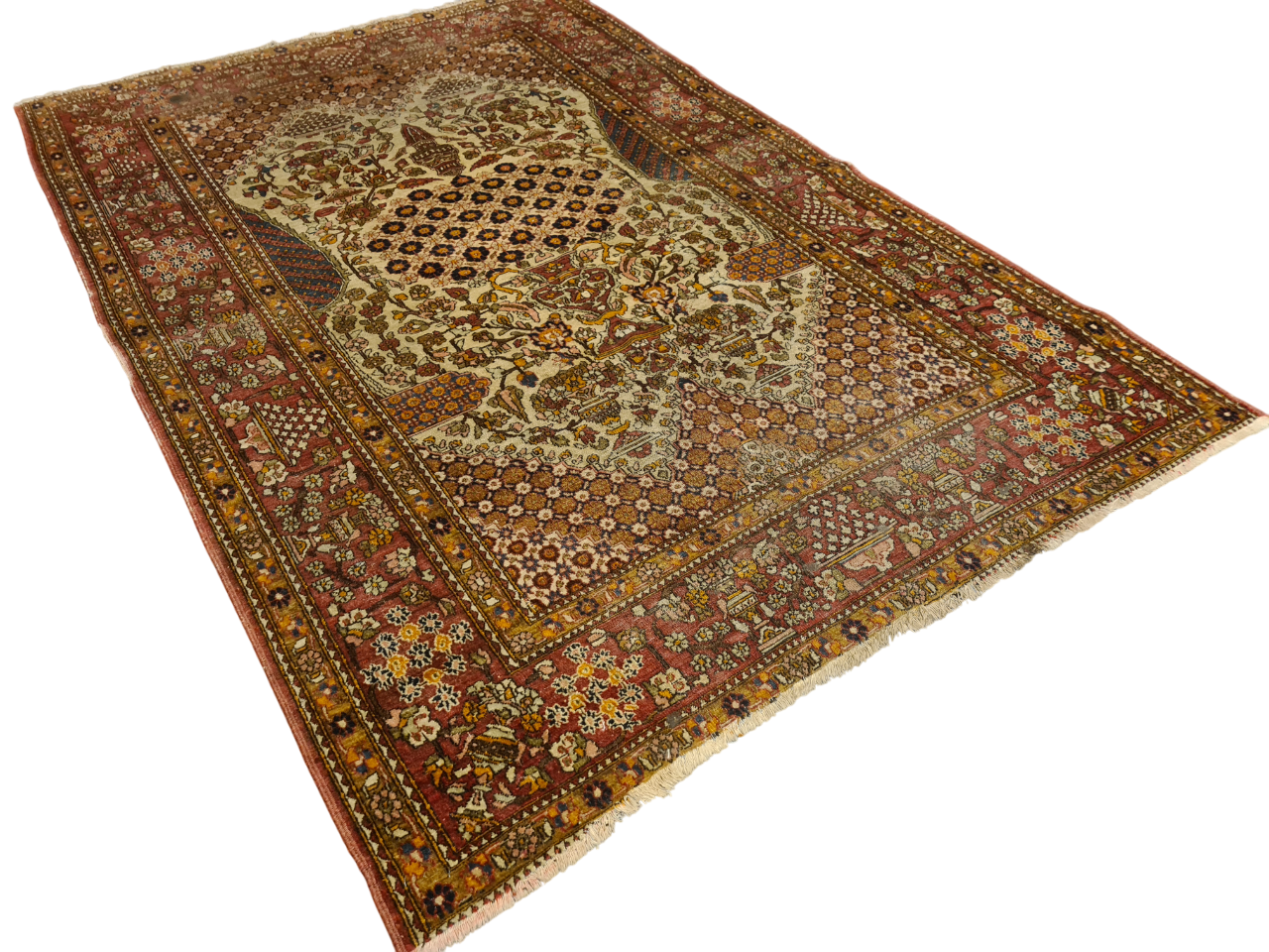 Perserteppich Orientteppich Handgeknüpfter Teppich Isfahan 220x140cm