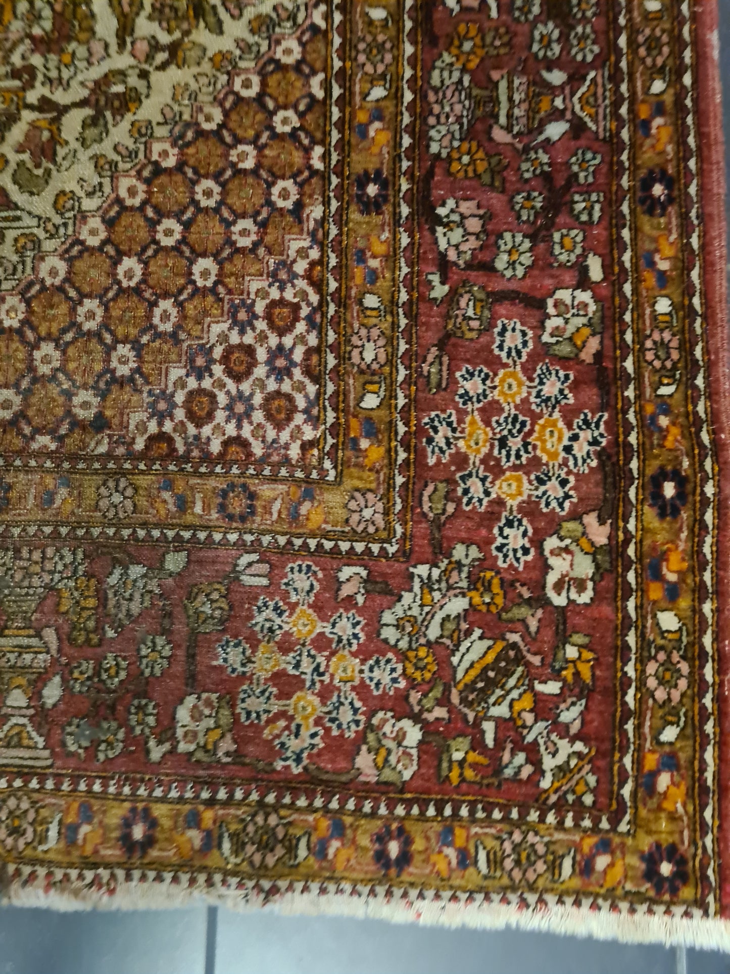 Perserteppich Orientteppich Handgeknüpfter Teppich Isfahan 220x140cm
