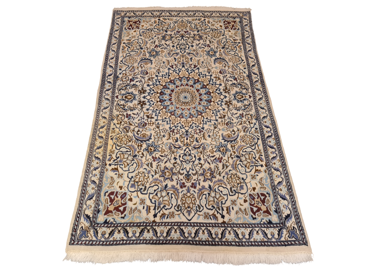 Perserteppich Orientteppich Handgeknüpfter Teppich Nain 200x120cm