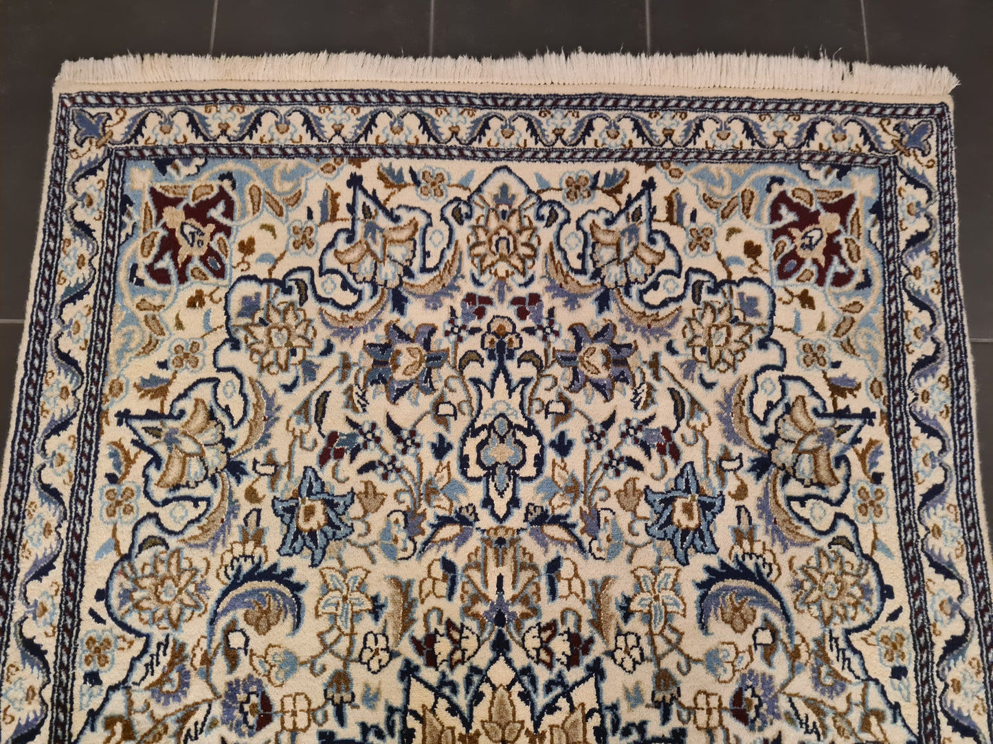 Perserteppich Orientteppich Handgeknüpfter Teppich Nain 200x120cm