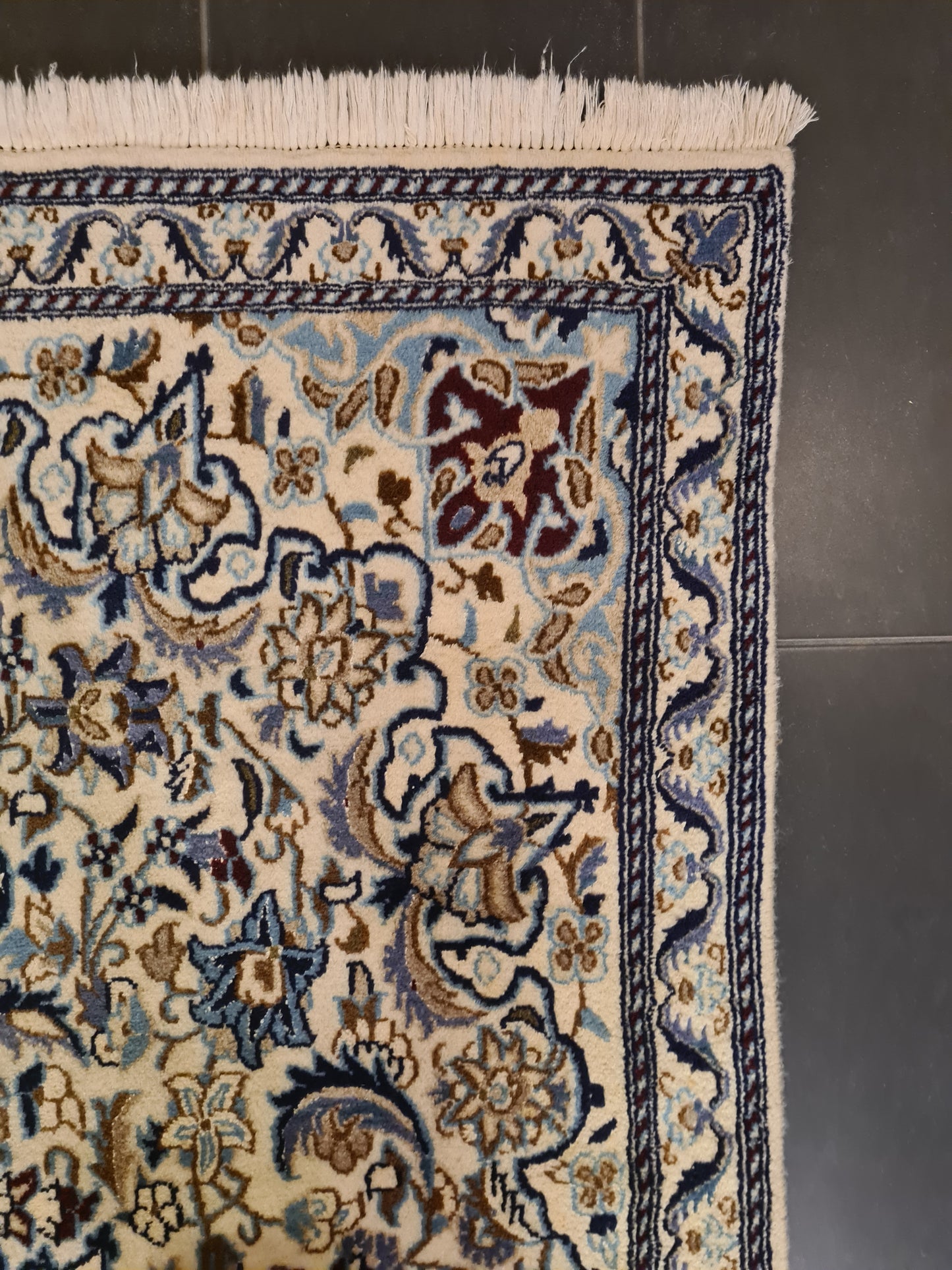 Perserteppich Orientteppich Handgeknüpfter Teppich Nain 200x120cm