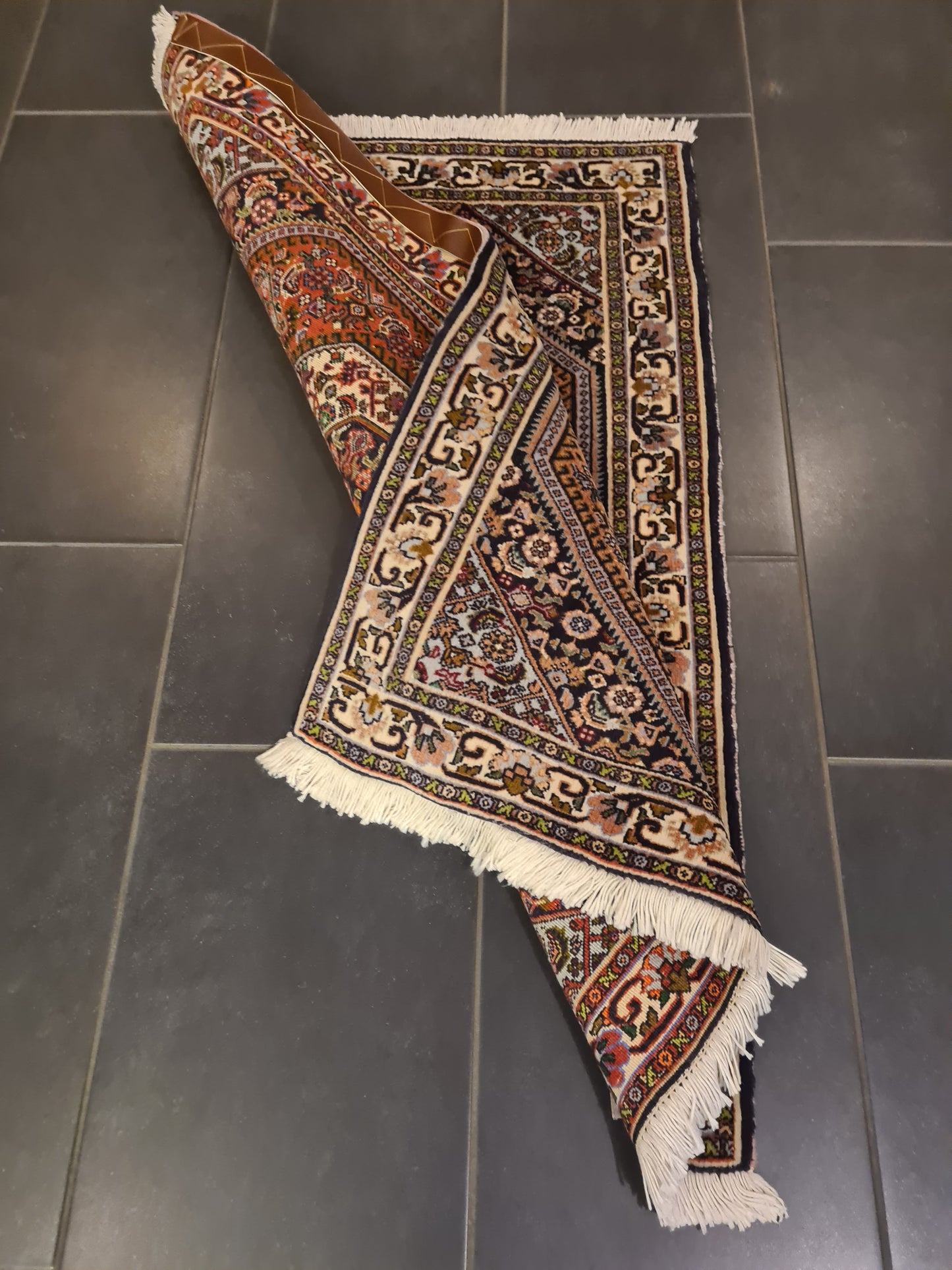 Perserteppich Orientteppich Handgeknüpfter Teppich Bidjar 110x75cm