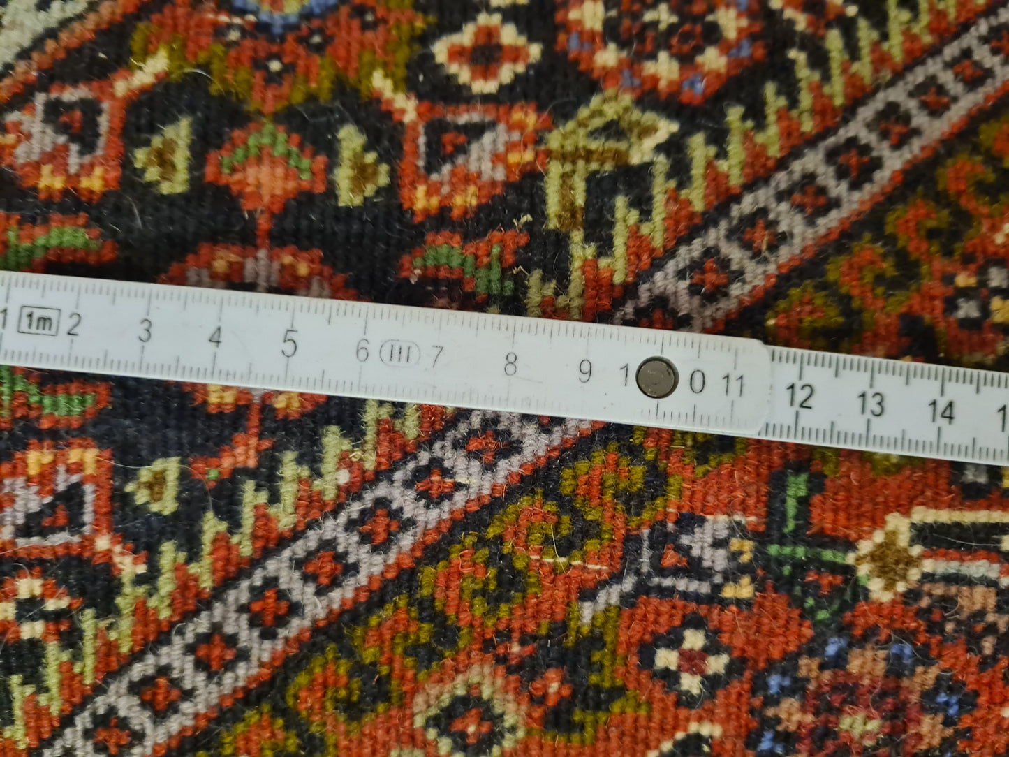 Perserteppich Orientteppich Handgeknüpfter Teppich Bidjar 110x75cm