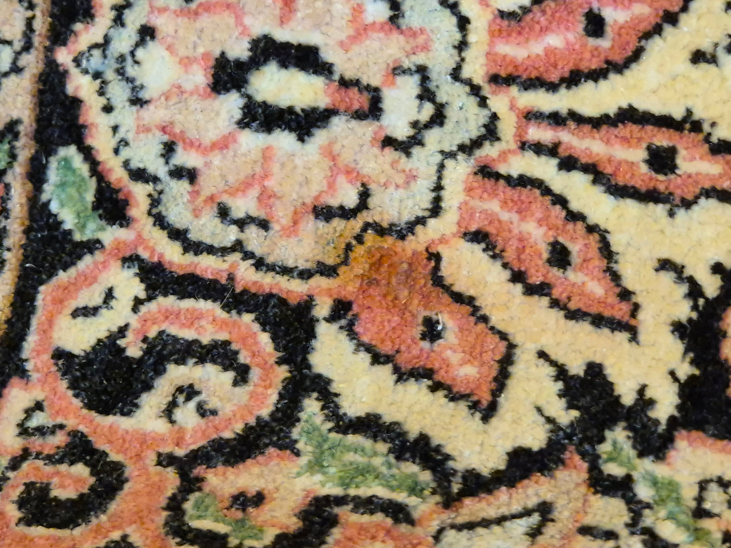 Kaschmir Seide Ghom Teppich Medaillon feine Handknüpfung